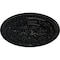 Ekena Millwork Naple Ceiling Medallion (Fits Canopies up to 3 3/8"), Hand-Painted Black Pearl, 37 1/2"OD x 3 3/8"P CM37NABPS - alternate 3